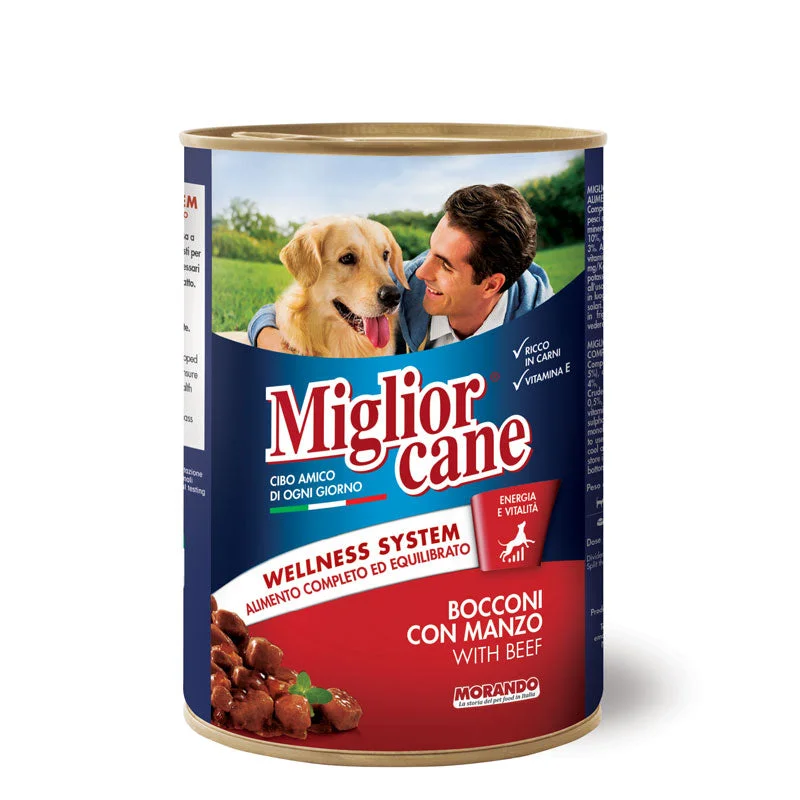 MIGLIOR CANE CANNED DOG FOOD BEEF  1250GR