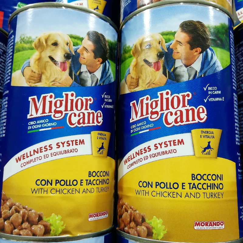 MIGLIOR CANE CANNED DOG FOOD  CHICKEN TURKEY 1250GRX12