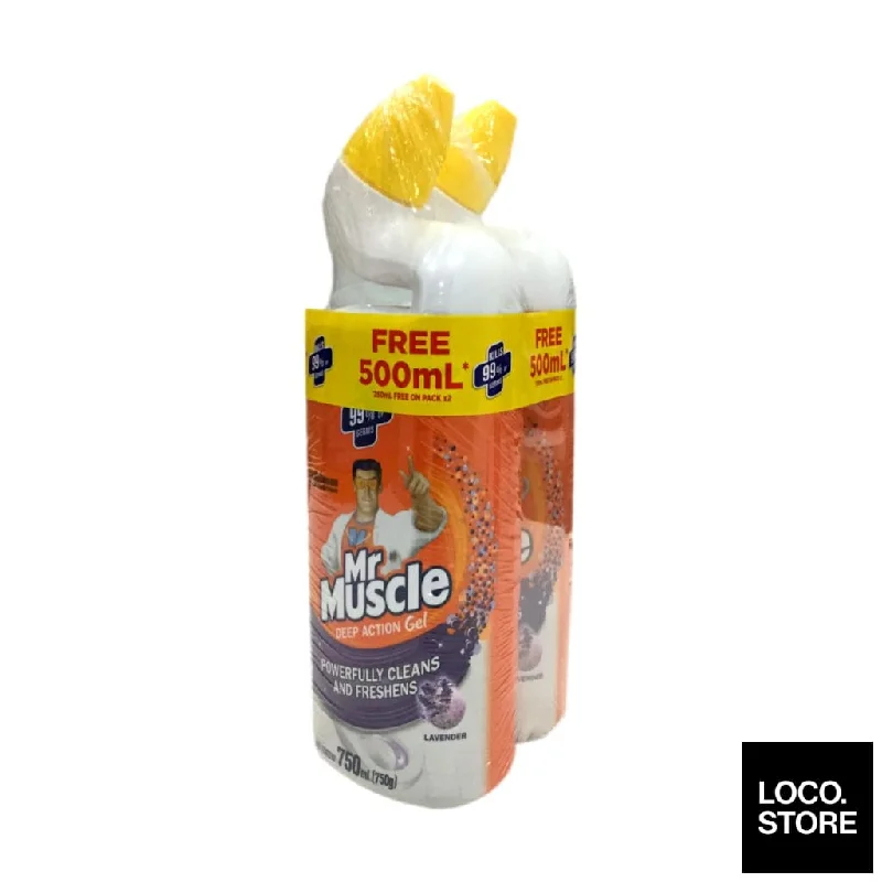 Mr Muscle Multipurpose Toilet & Bathroom Cleaner Lavender (Twin Pack) 500ml X 2