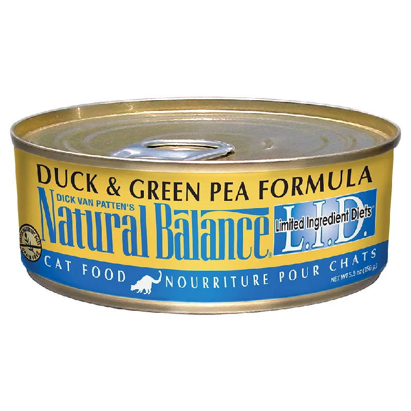 NATURAL BALANCE L.I.D. Duck and Green Pea, 156g (5.5oz)m