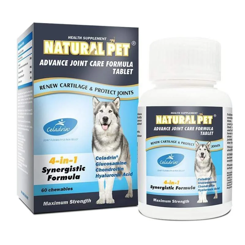 20% OFF Natural Pet Advance Joint Care Formula 60 Tablet / Liquid 300ml