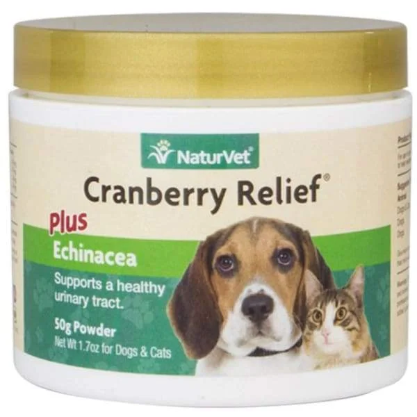 [20% OFF] NaturVet Cranberry Relief® Plus Echinacea Powder For Dogs & Cats 50g