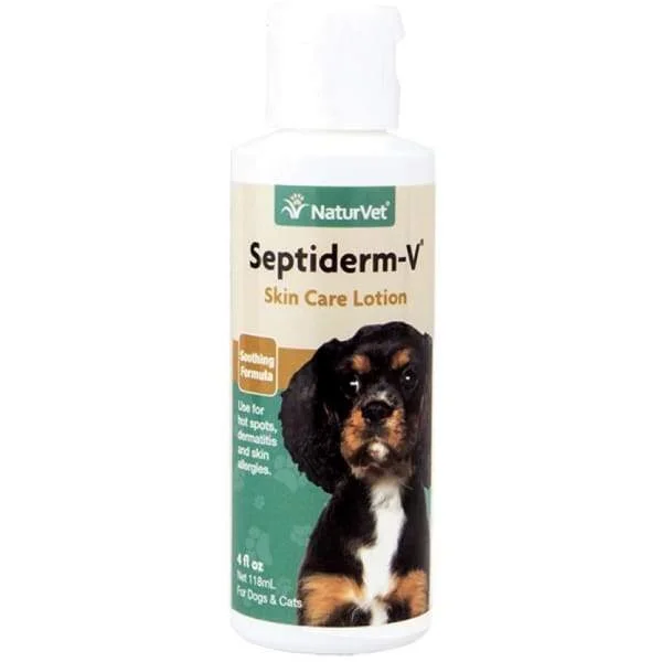 [20% OFF] NaturVet Septiderm-V Skin Care Lotion For Problem Skin 4oz