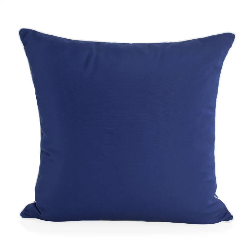 Newport Navy 22" Outdoor Pillow with Teflon® Extreme