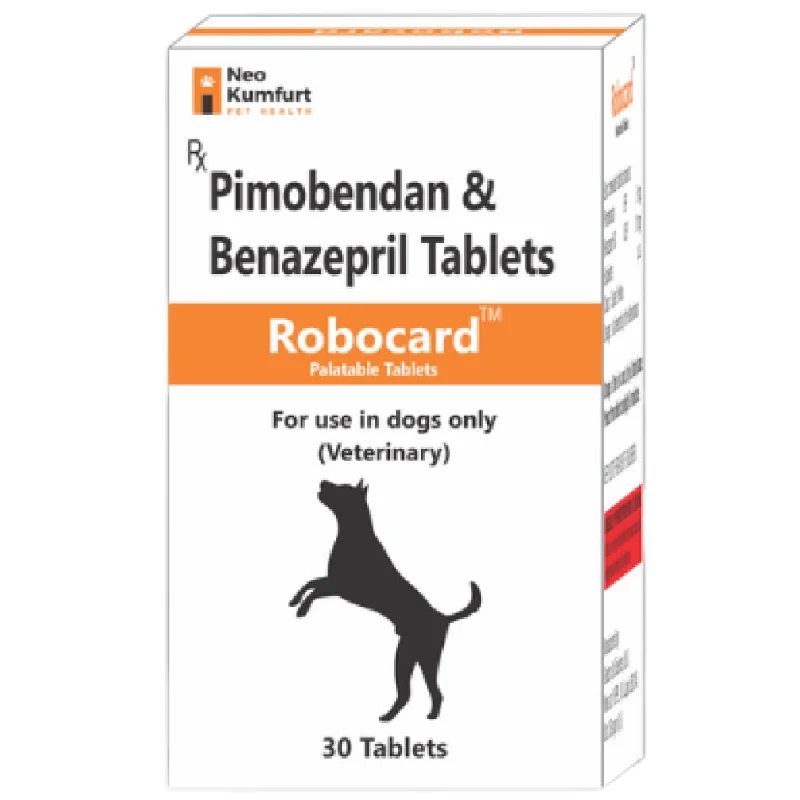 Neo Kumfurt Robocard (Pimobendan & Benazepril) Tablet for Dogs (pack of 30 tablets)