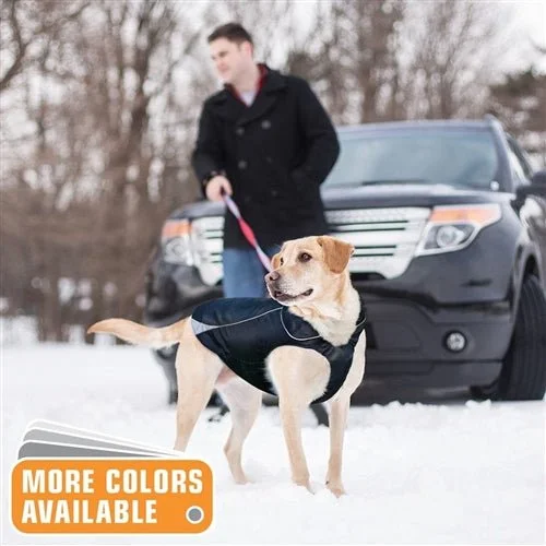 North Country Dog Coat with LED Safety Light - Black