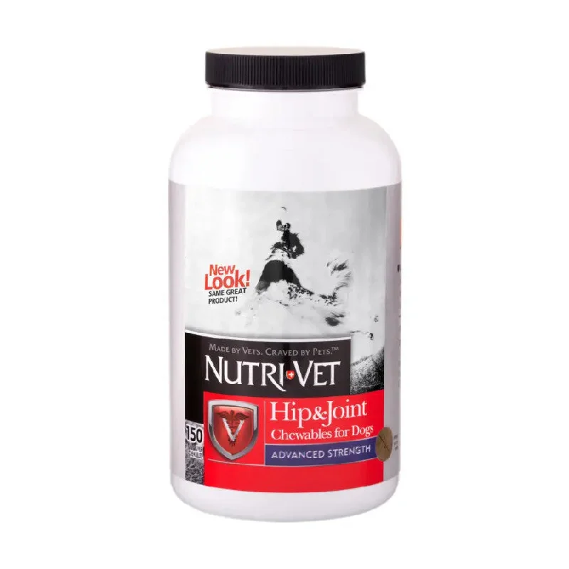 Nutri-Vet Hip & Joint Advanced Strength Chewables for Dogs - Liver Flavor 150 ct