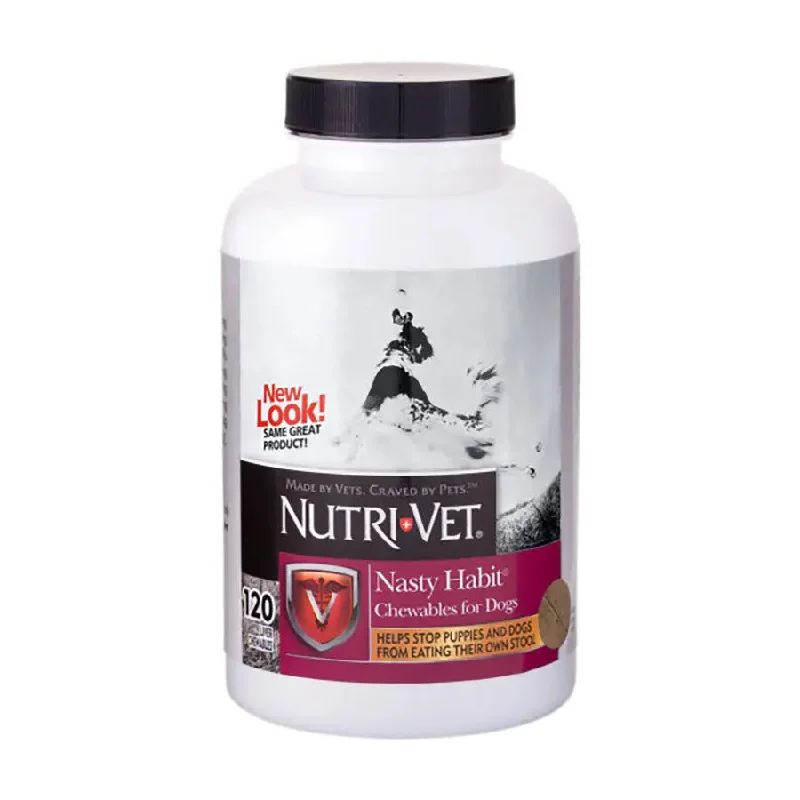 Nutri-Vet Nasty Habit for Dogs Liver Chewables 120 ct