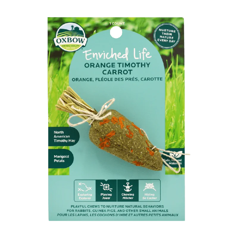 Oxbow Animal Health Enriched Life – Orange Timothy Carrot (0.04 lb)