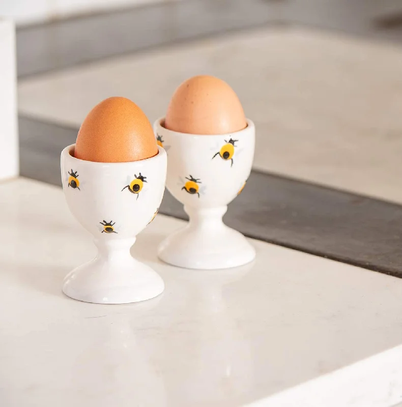 Pair Of Egg Cups in Honey Bee - L&L x Purple Glaze