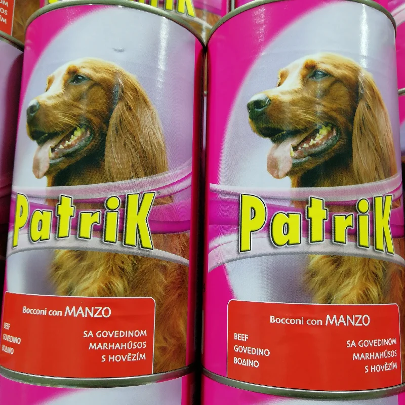 PATRCIK 01130 DOG FOOD BEEF 1250GRX12CAN