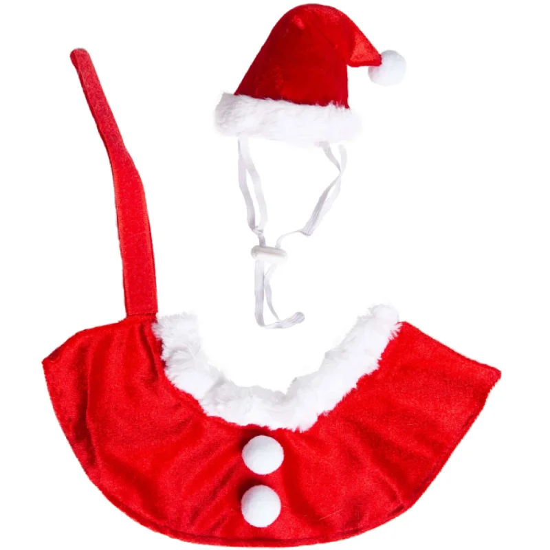 Pet Krewe Santa Hat and Collar Pet Costume