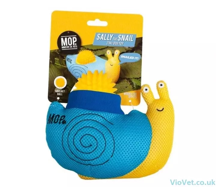 Ministry Of Pets - Sally The Snail 2in1 Dog Toy