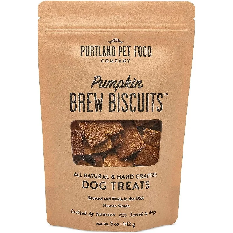 Portland Pet Food Company Pumpkin Brew Biscuits Dog Treats 5oz