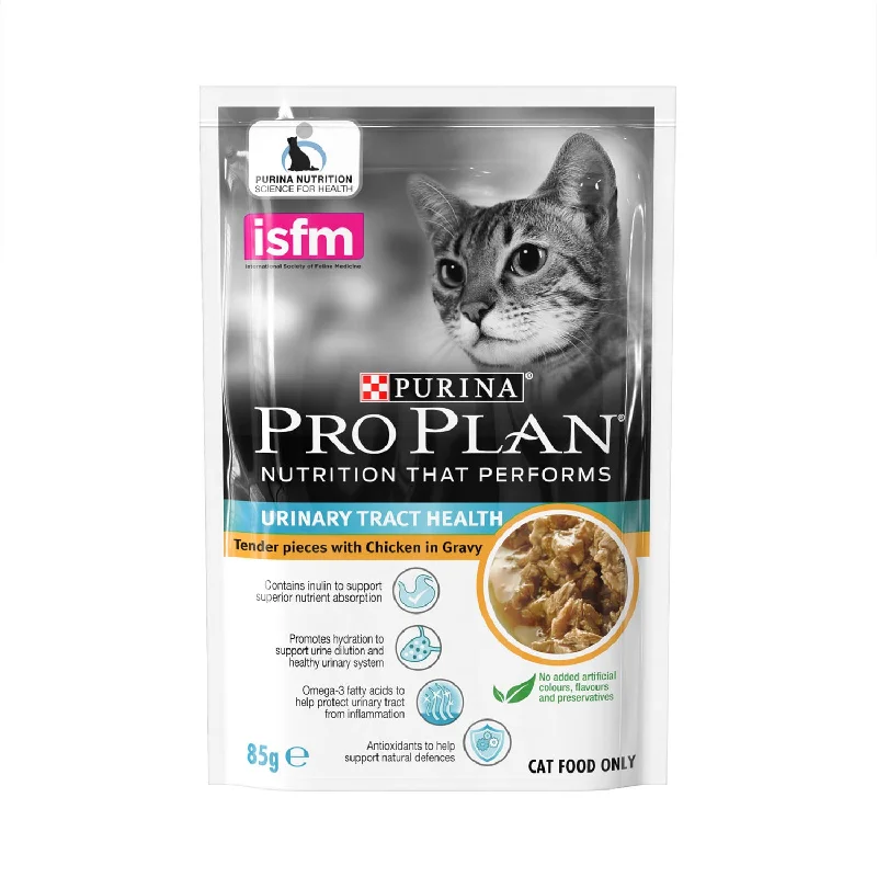 Pro Plan Urinary Tract Health Tender Pieces With Chicken In Gravy Pouch Cat Food