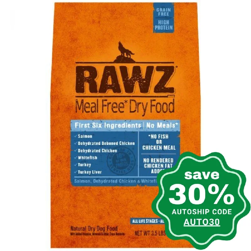 Rawz - Dry Food For Dogs - Meal Free Salmon, Dehydrated Chicken & Whitefish Recipe - 3.5LB