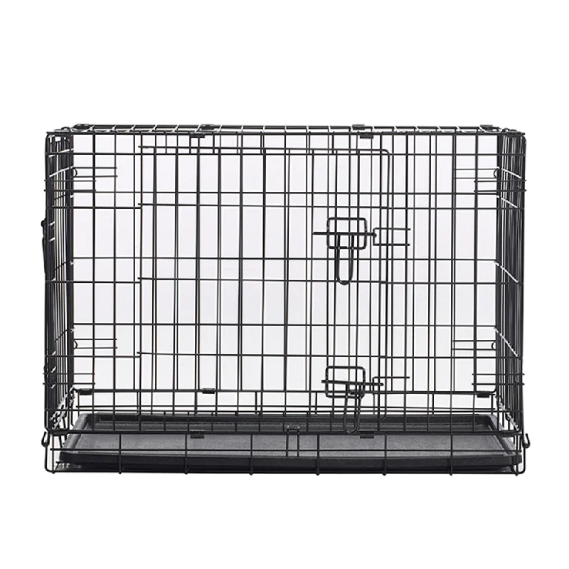 Savic | Dog Cottage | Black Double Door Cage Crate