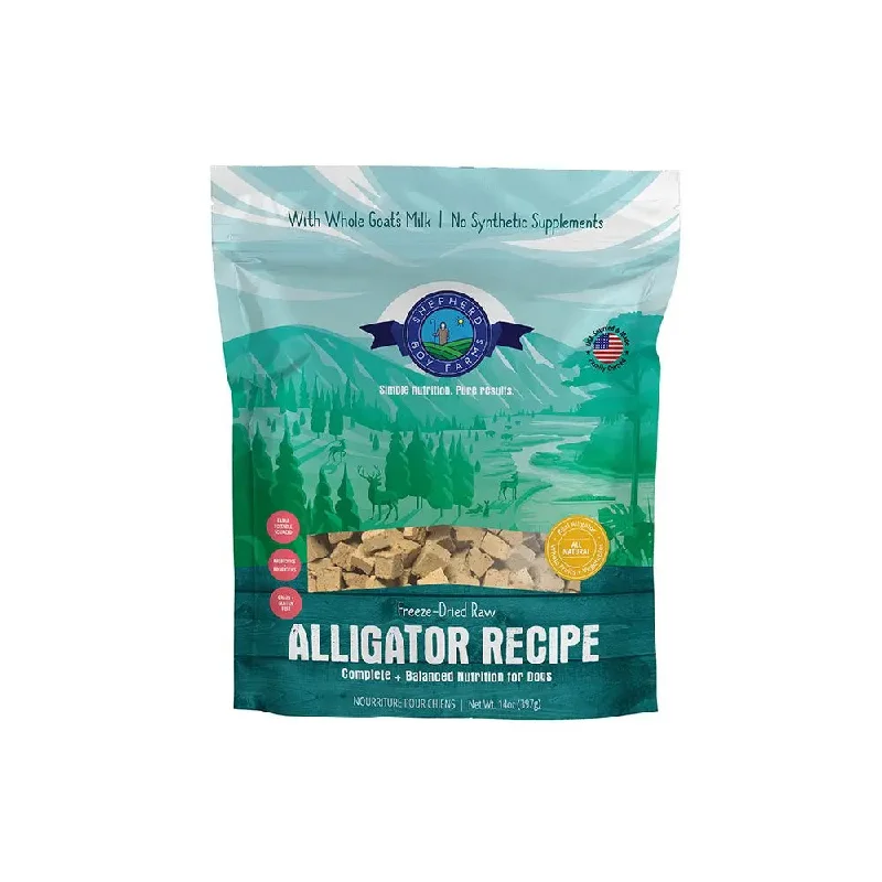 Shepherd Boy Farms Freeze-Dried Alligator Recipe Hypoallergenic Dog Food 14oz