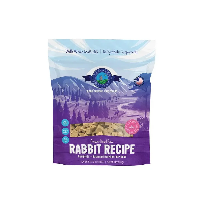 Shepherd Boy Farms Freeze-Dried Rabbit Recipe Dog Food 14oz