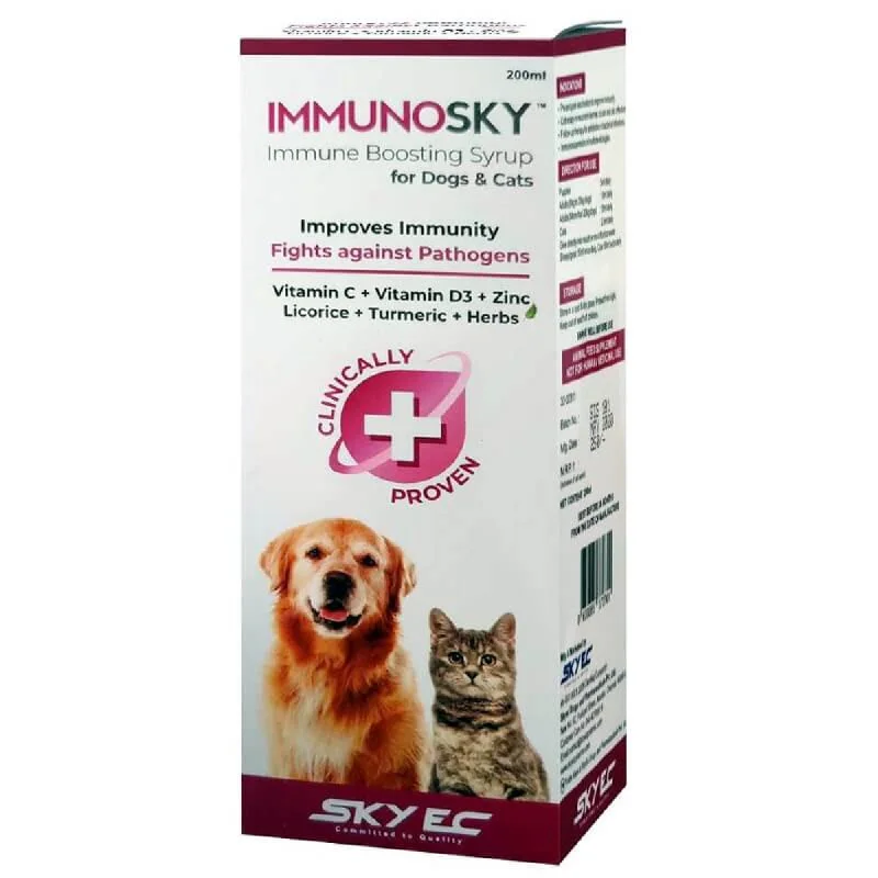 Skyec Immunosky Immunity Booster Syrup for Dogs & Cats (200ml)