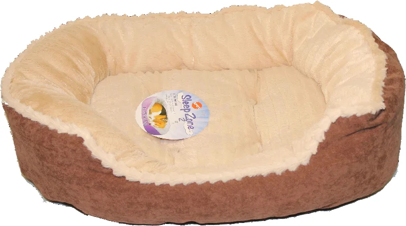 Sleep Zone Carved Plush Bed