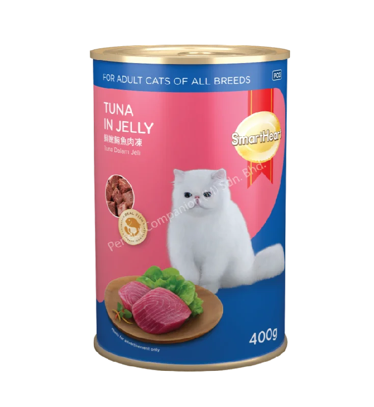 SMARTHEART CATFOOD TUNA IN JELLY 400GR