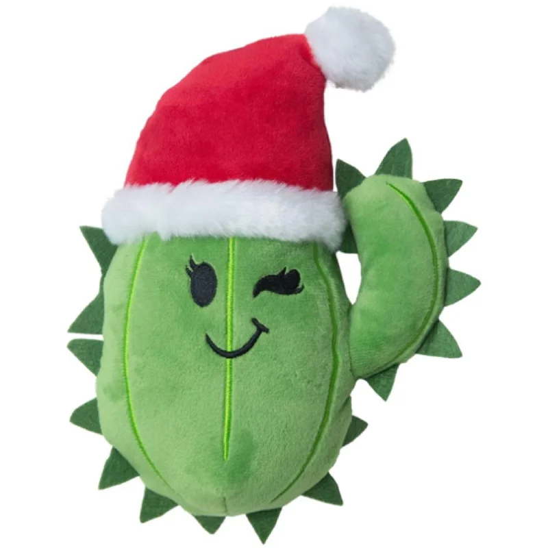 Snug Arooz Cactus with Santa Hat Dog Toy