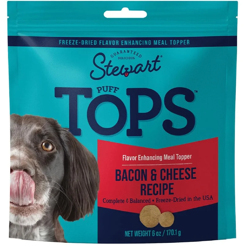 Stewart Puff Tops Bacon & Cheese Recipe  Freeze-Dried Dog Food Topper