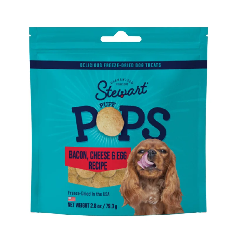 Stewart PuffPops Bacon, Egg & Cheese Recipe Freeze-Dried Dog Treats