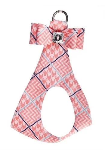 Susan Lanci Peaches N Cream Glen Houndstooth Big Bow Step In Harness