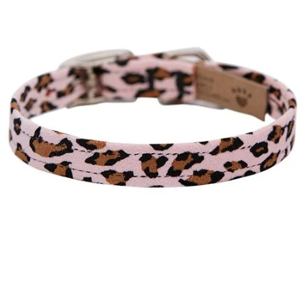 Susan Lanci Plain Jungle Print Collection 1/2" Ultrasuede Collar