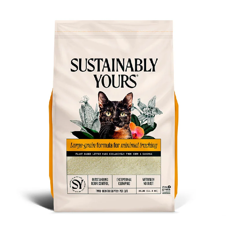 SUSTAINABLY YOURS Multi-Cat Large Grain Litter, 11.8kg (26lbs)