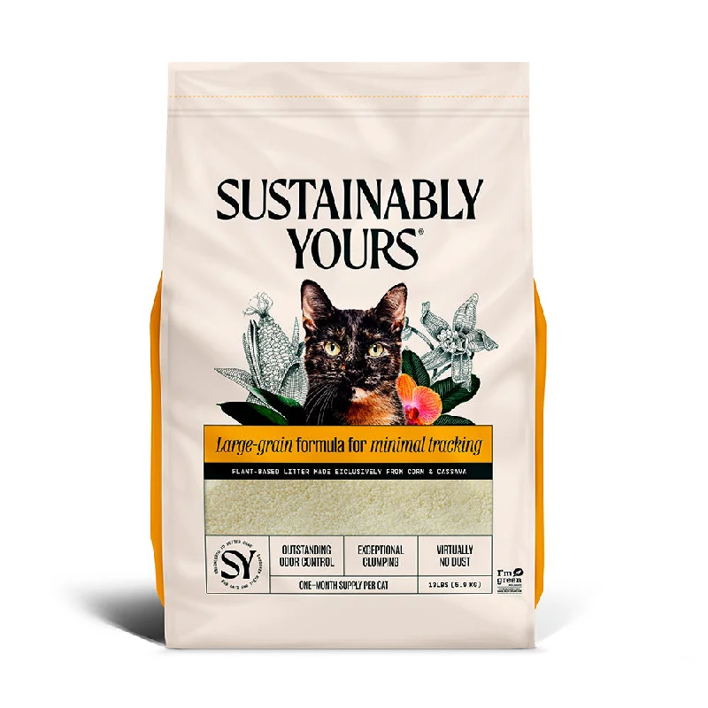 SUSTAINABLY YOURS Multi-Cat Large Grain Litter, 5.9kg (13lbs)