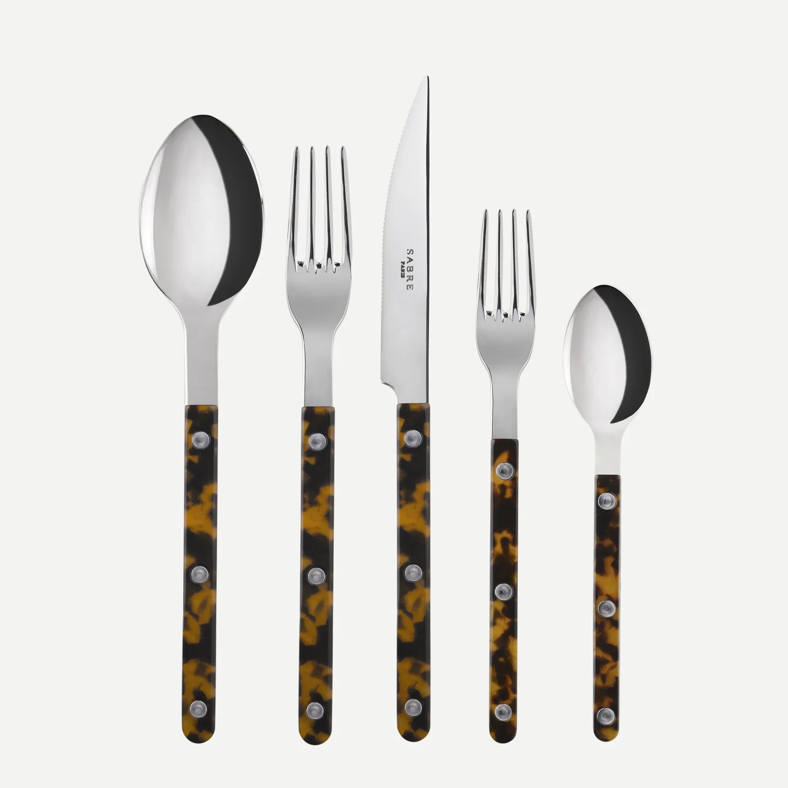 Tortoise Bistro 5-Piece Flatware Place Setting