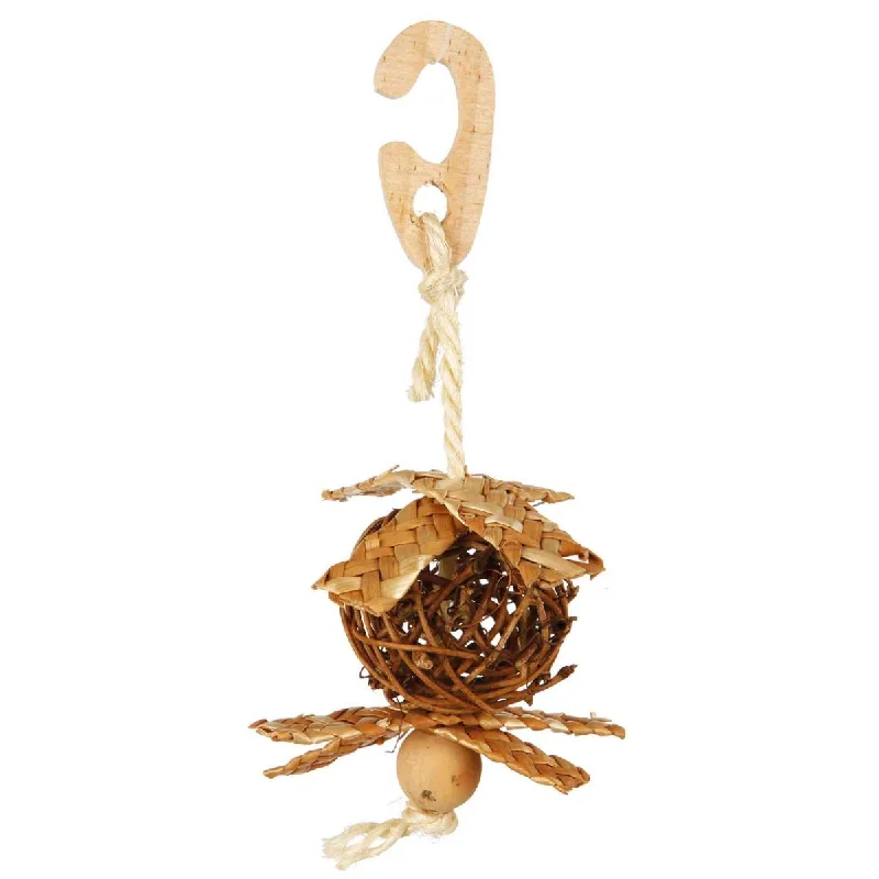 Trixie Natural Living Wicker Ball & Sisal Rope Bird Toy