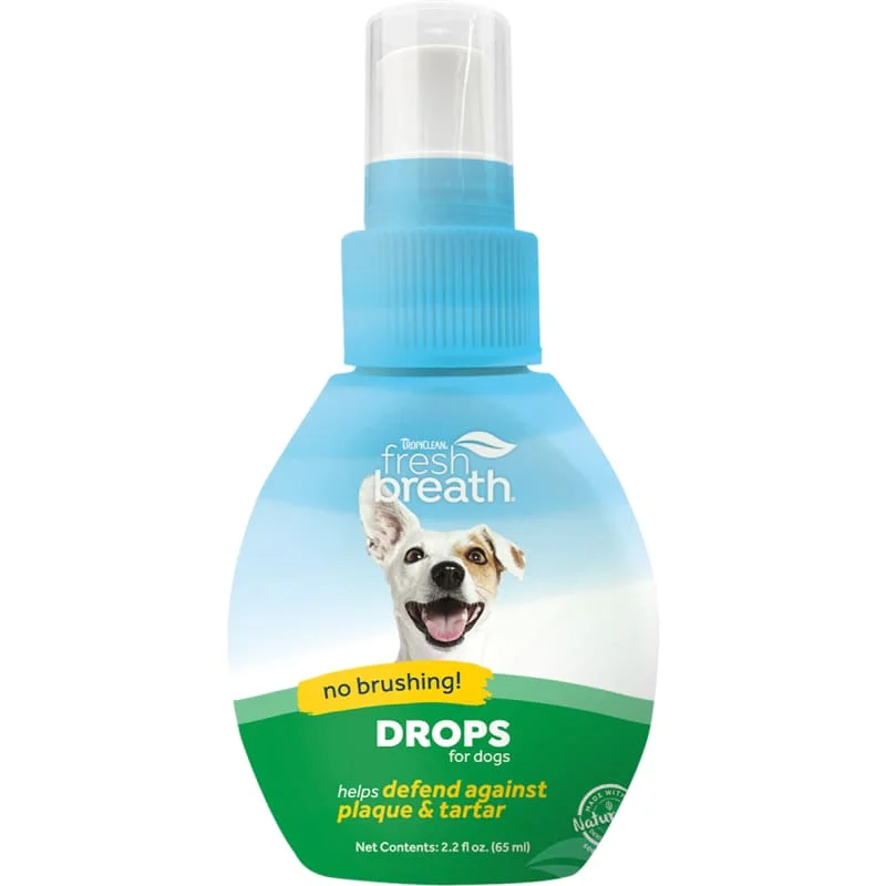 [15% OFF] Tropiclean Fresh Breath Drops for Dogs 2.2oz