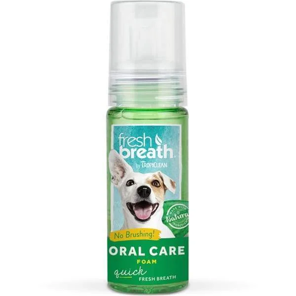 [15% OFF] Tropiclean Fresh Breath Oral Care Foam for Dog & Cats 4.5oz