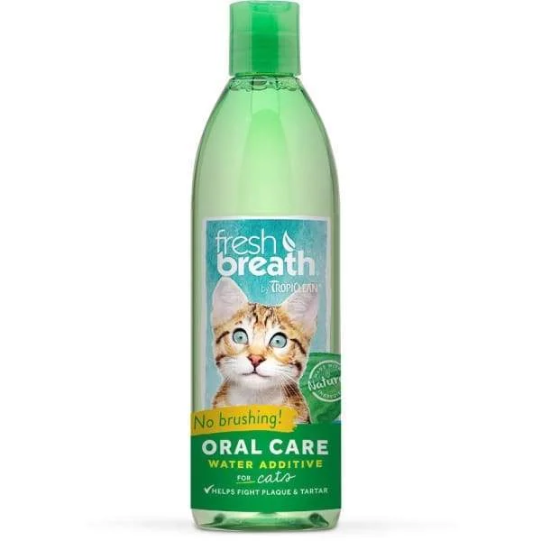 [15% OFF] Tropiclean Fresh Breath Oral Care Water Additive For Cats 8oz