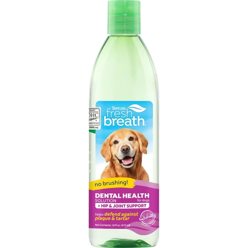 [15% OFF] Tropiclean Fresh Breath Water Additive Plus Hip & Joint 16oz