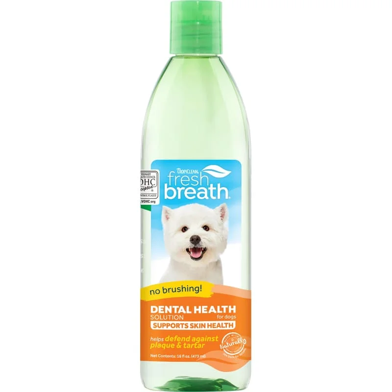 [15% OFF] Tropiclean Fresh Breath Water Additive Plus Skin & Coat 16oz