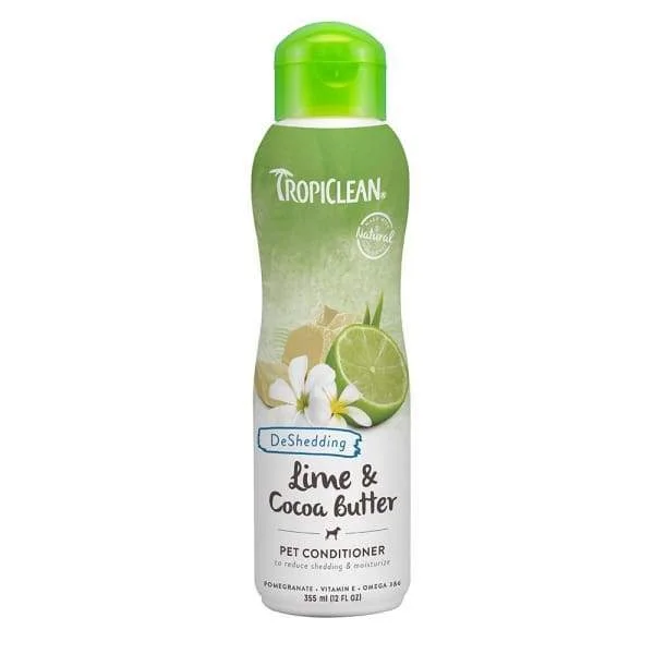 Tropiclean Lime & Cocoa Butter Pet Conditioner 12oz (Hypoallergenic)