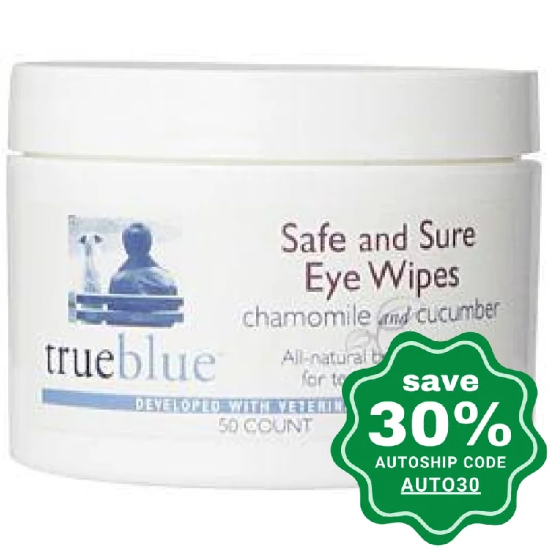 TrueBlue - Safe and Sure Eye Wipes - 50pads