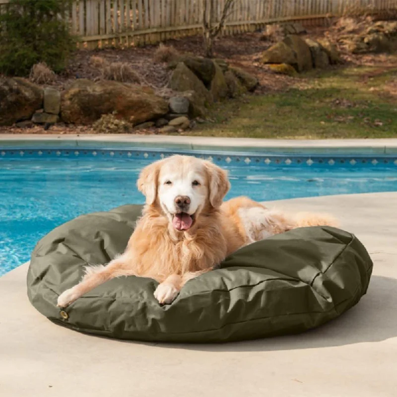 Waterproof Round Dog Bed in Many Colors