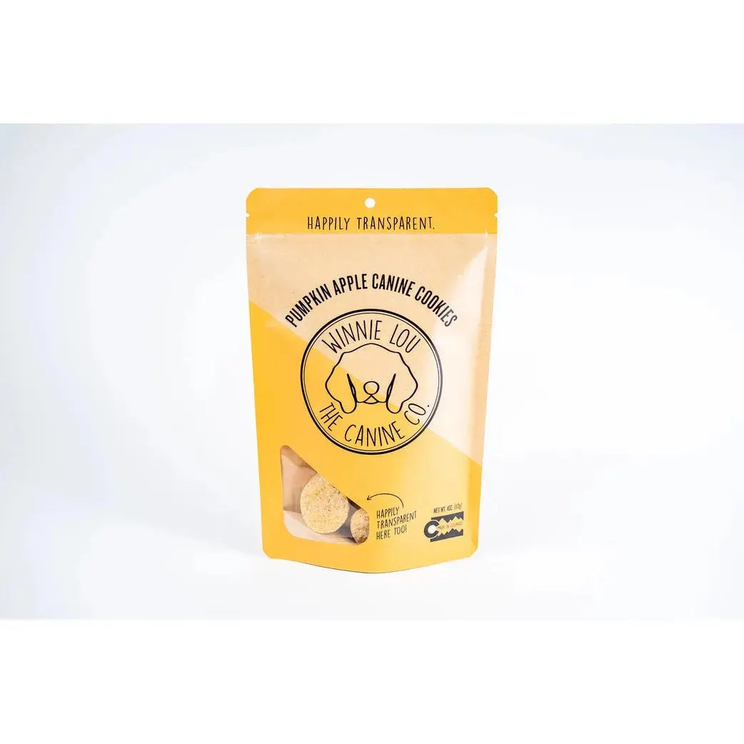 Winnie Lou Pumpkin Apple Canine Cookies Dog Treats 4 oz.