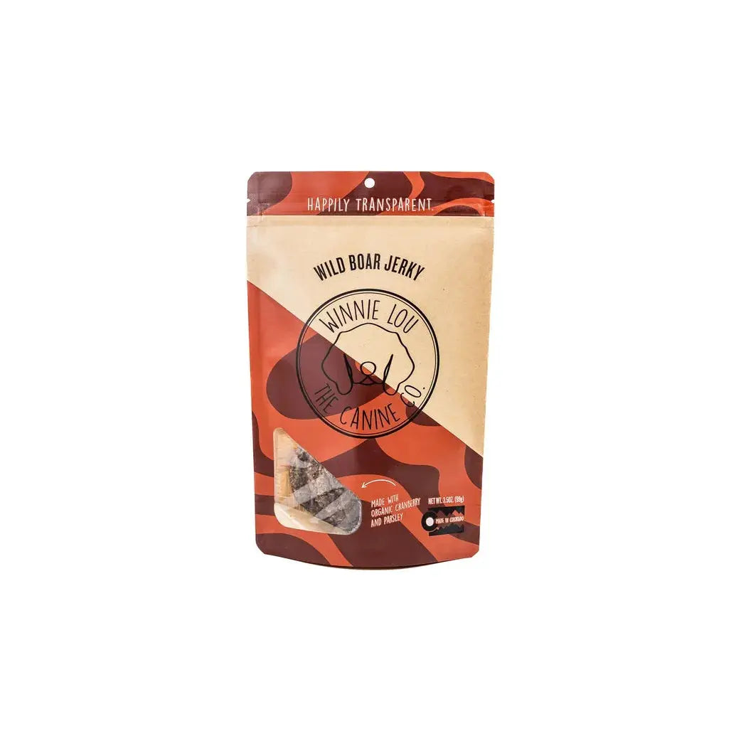 Winnie Lou Wild Boar Jerky Dog Treats 4 oz.