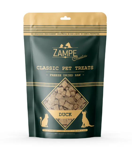 Zampe Freeze Dried Raw Treats (Duck) for Dogs and Cats