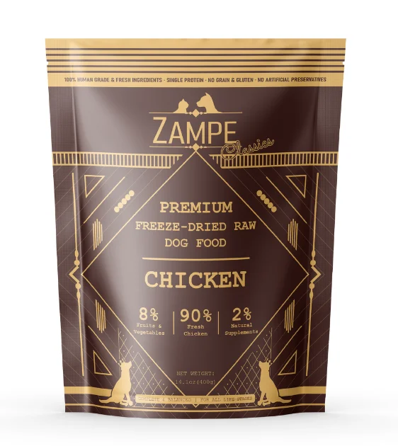 Zampe Freeze Dried Raw Chicken Slider Dog Food